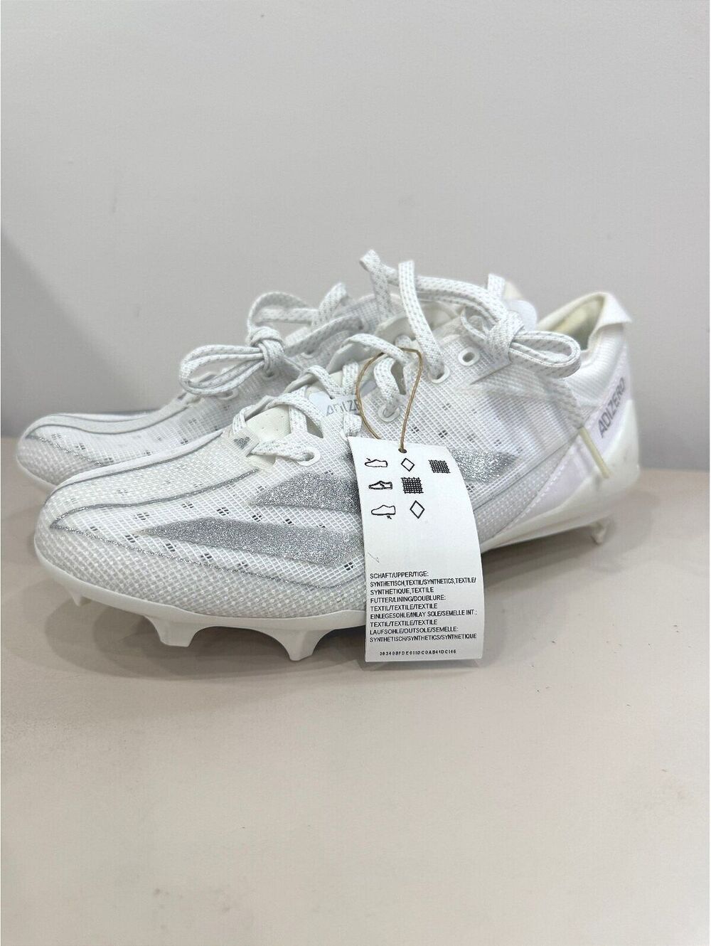 Adidas Adizero Electric Football Cleats White Size 7 US Men's
